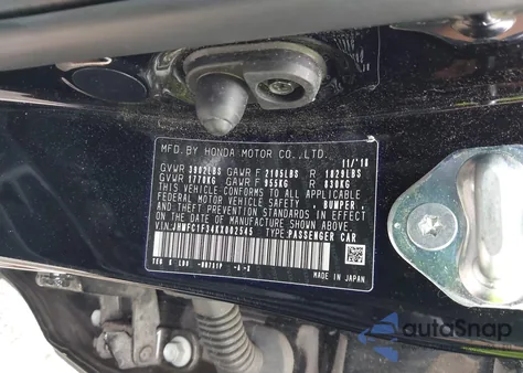 2019 Honda Civic Ex z USA, uszkodzony, nr VIN JHMFC1F34KX002545